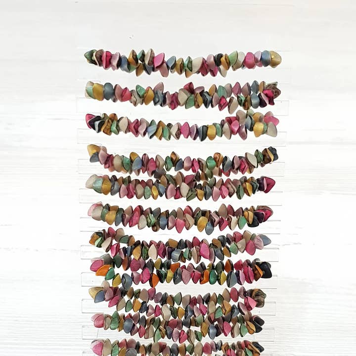 18 Buri palm seed bracelets with display / DS-2252 für den Großhandel von Gloria-Maris
