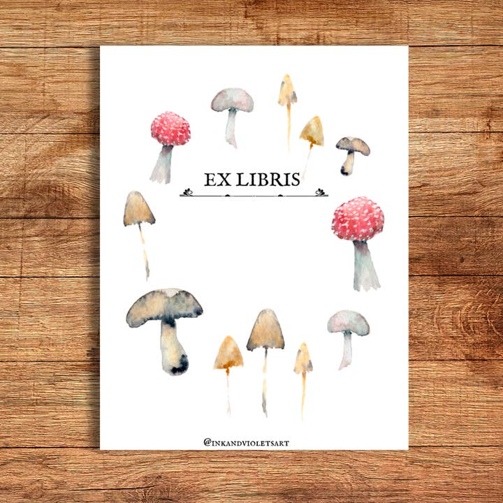 Ex-libris adhésif Fairy Ring Ex Libris pour la vente par Plum Leaf Paper Co.