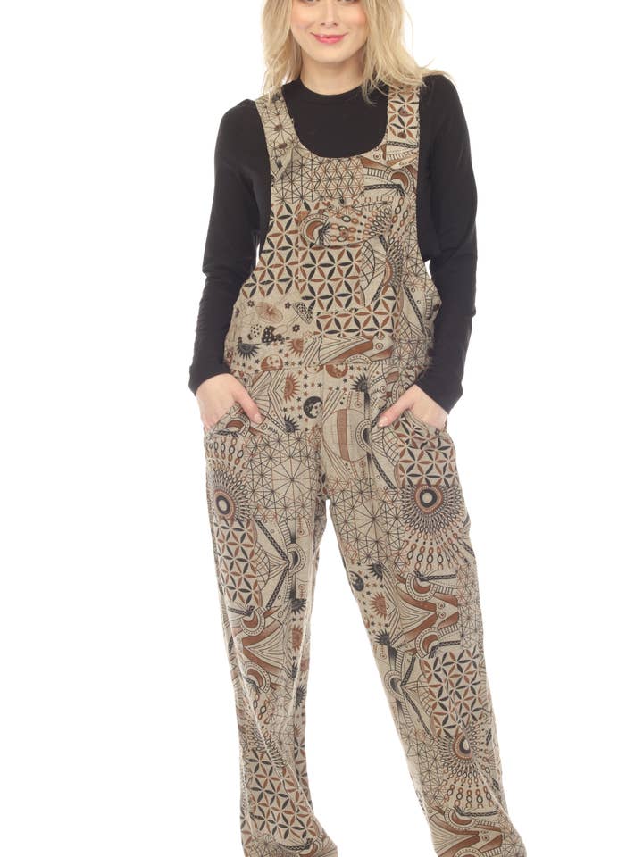 Cotton Multi Grey Jumpsuit Overall NC2018 for wholesale by Rising International Inc