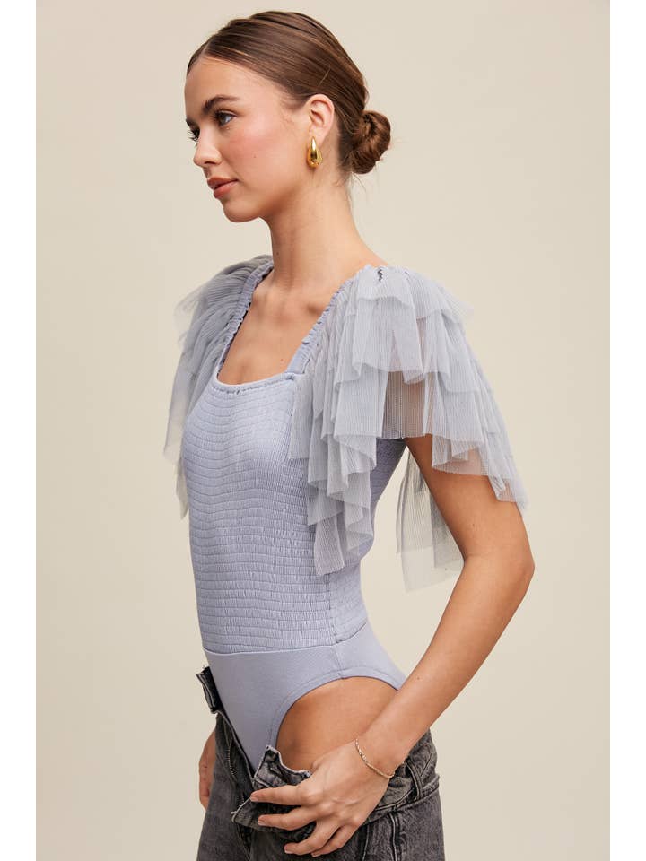 Listicle – Bodysuit - Mulher por atacado – Body Elegância Plissada38