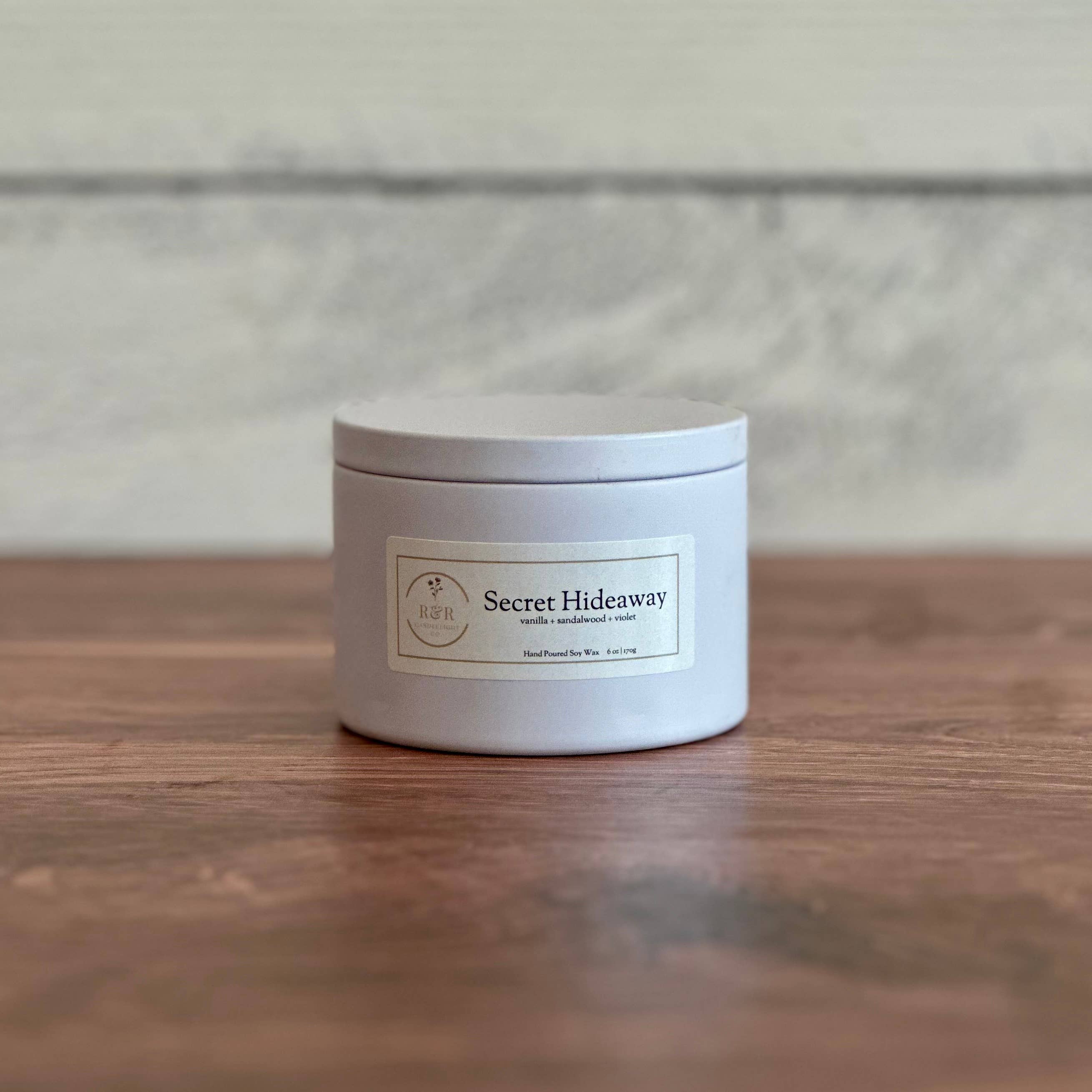 R & R Candlelight Co. - Wholesale Jar/Filled Candle - Secret Hideaway Candle2