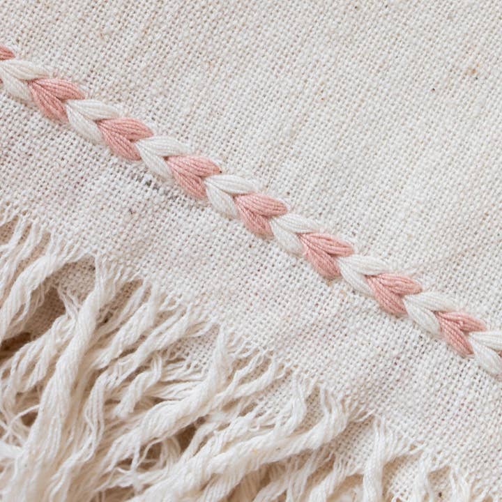kd weave - Wholesale Dinner & Cloth Napkin - Blush Braid Detail NapkinBlack Braid Detail Napkin | Hand Woven Cotton | Set of 2