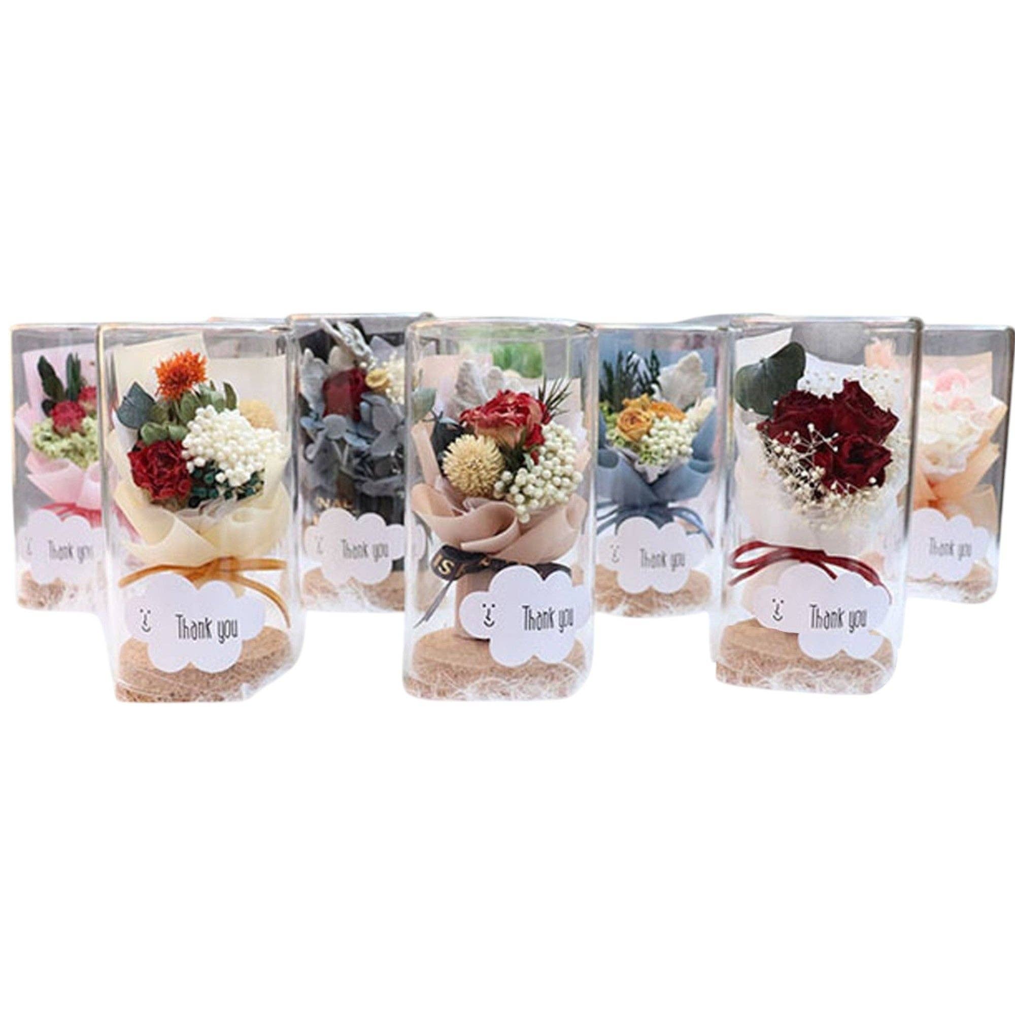 ASSORTED Mix Artificial Flower Bouquet With Cork Bottom Case FN019 (12PC) for wholesale on Faire4