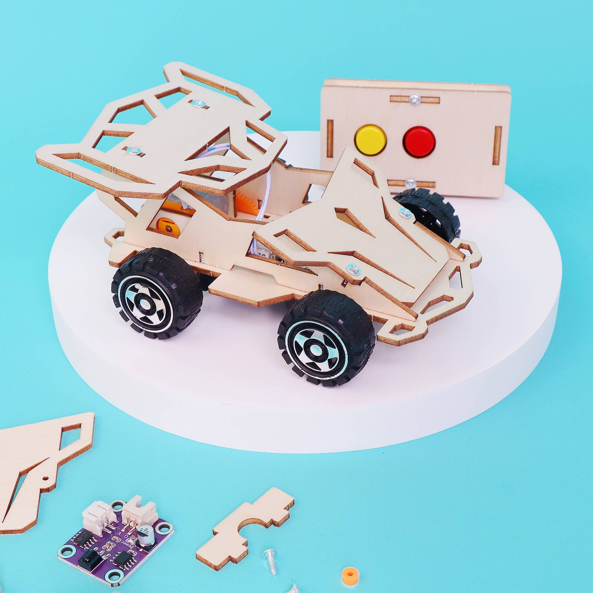 Kitsville - Wholesale Toy Car/Truck - Kids - Infrared Remote Controlled Car DIY Kit, Educational STEM Toy3