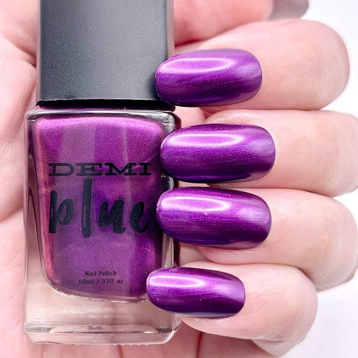 DEMIblue Clean and Vegan Nail Polish - Wholesale Nail Polish - The Duchess – Royal Purple Vegan Nail Polish5