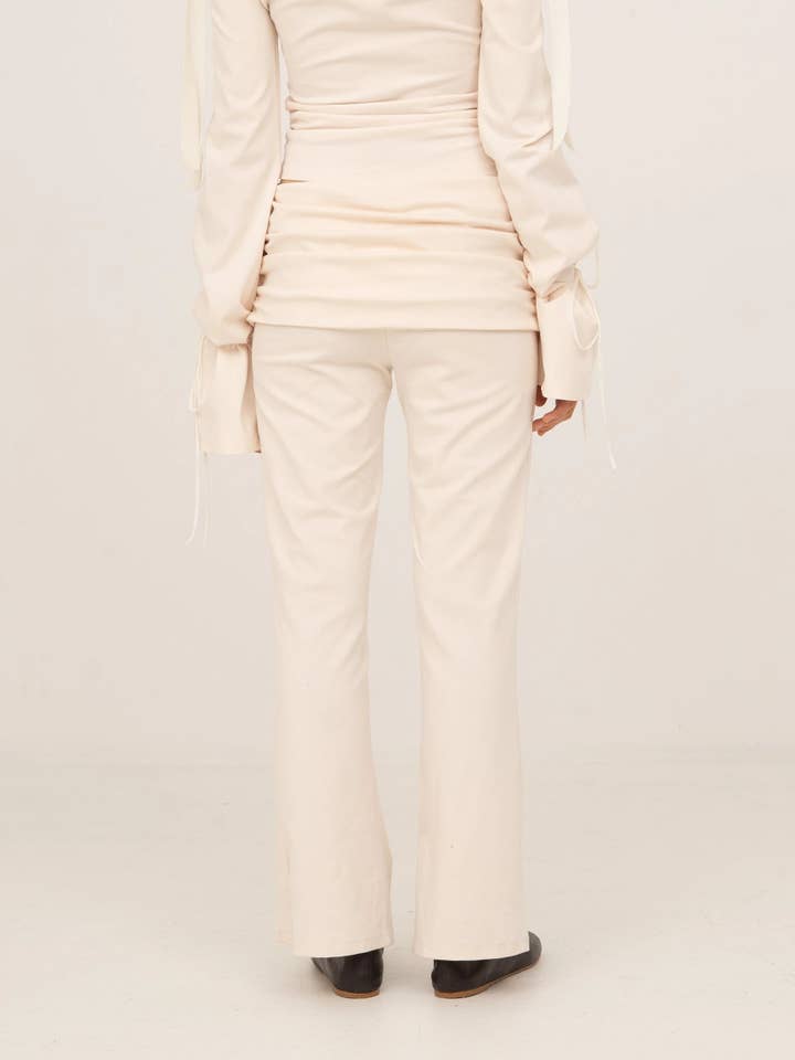 CARMEN SAYS - Wholesale Pants - Women's - Pantalones de Jersey Blanco Angelical3