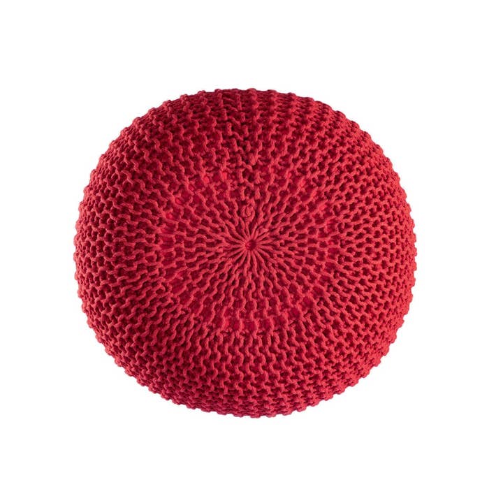 Voglrieder - Wholesale Pouf - Pouf Ø55cm Pouf Knit Stool Knitted Pouf PREMIUM Interior24
