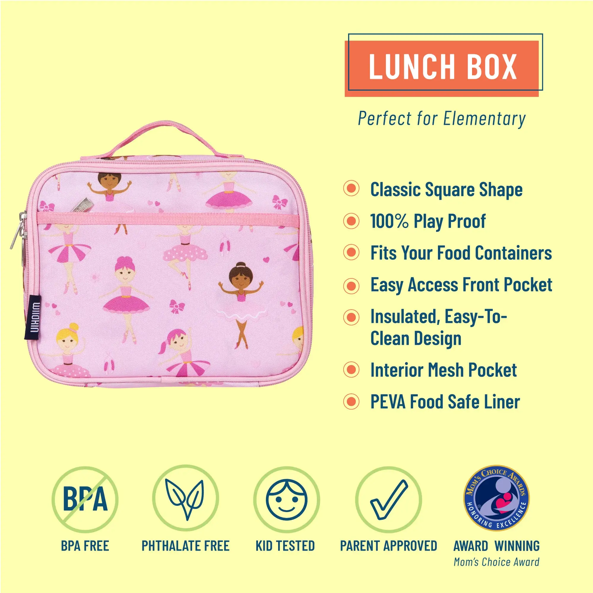Wildkin - Vendita all'ingrosso Cestino/borsa pranzo - Bambini - Lunch box ballerina Wildkin per bambini1
