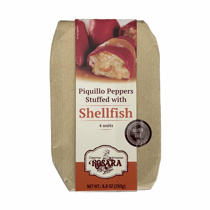 Piquillo Peppers Stuffed with Shellfish for wholesale by Ibérico Taste