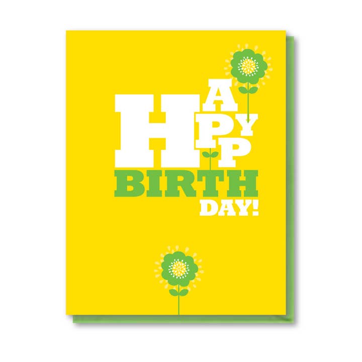 Blumen-Geburtstagskarte für den Großhandel von doodle bird design
