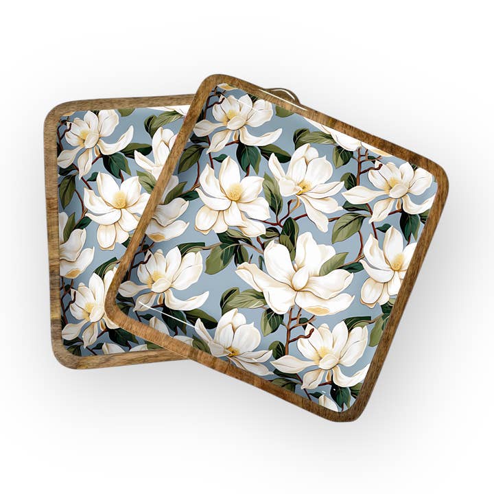 Magnolia Square Trays (8", 10" or 12" in Packs of 2) 6-26 for wholesale by My Casita