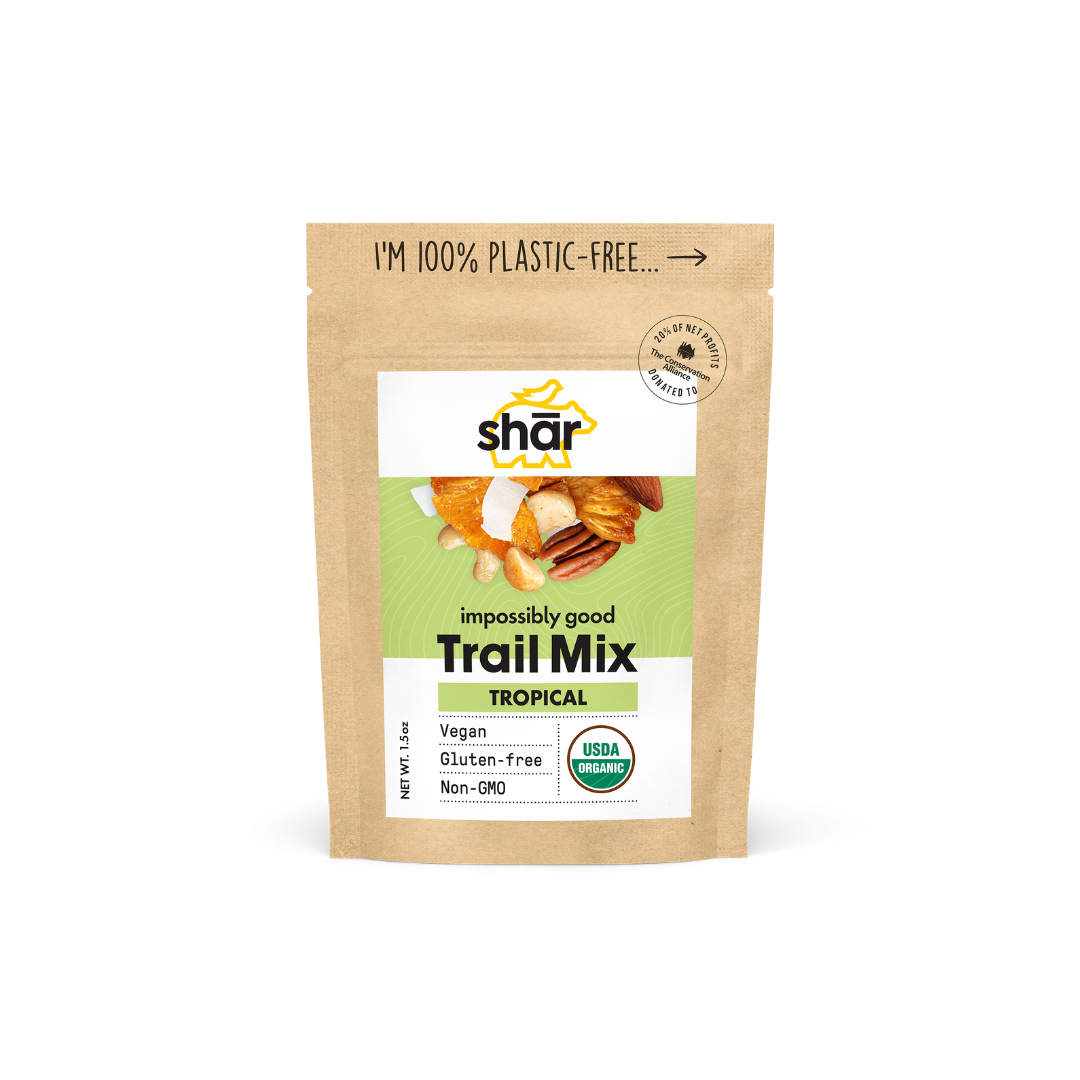 shār snacks - Wholesale Trail Mix - 1.5 oz Mini Shār Trail Mix -Tropical Recipe1