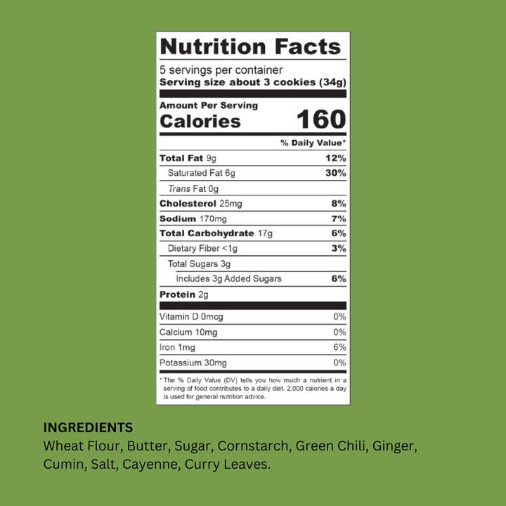 Talkback Snacks - Wholesale Cookie - Cumin & Green Chili Shortbread2