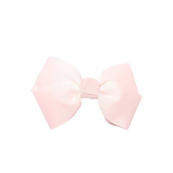 Mia Bow Barrette Barrette - Bow Auto Clasp Barrette-White for wholesale by Mia