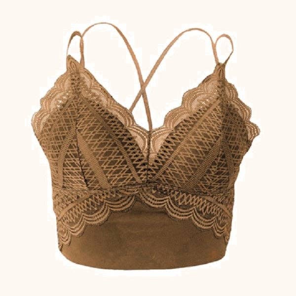 dash of daring - Venta al por mayor Brallete - Mujer - Bralette Olivia - Marrón1