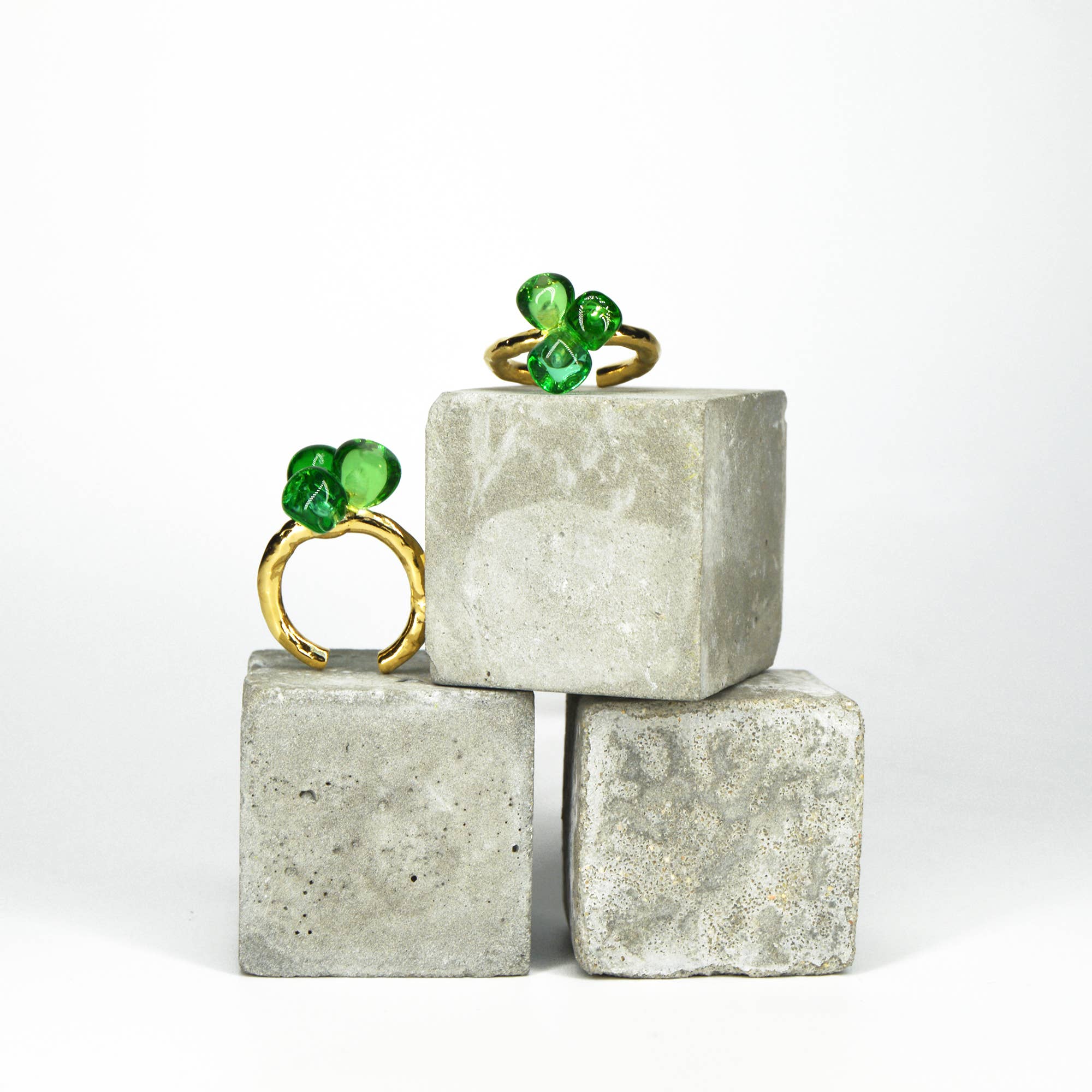 Chama Navarro - Wholesale Multi-Stone Ring - LALETI small Murano glass adjustable ring5