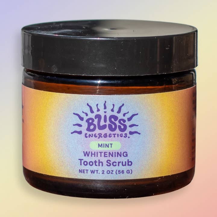 Whitening Mint Tooth Scrub for wholesale by Bliss Energetics