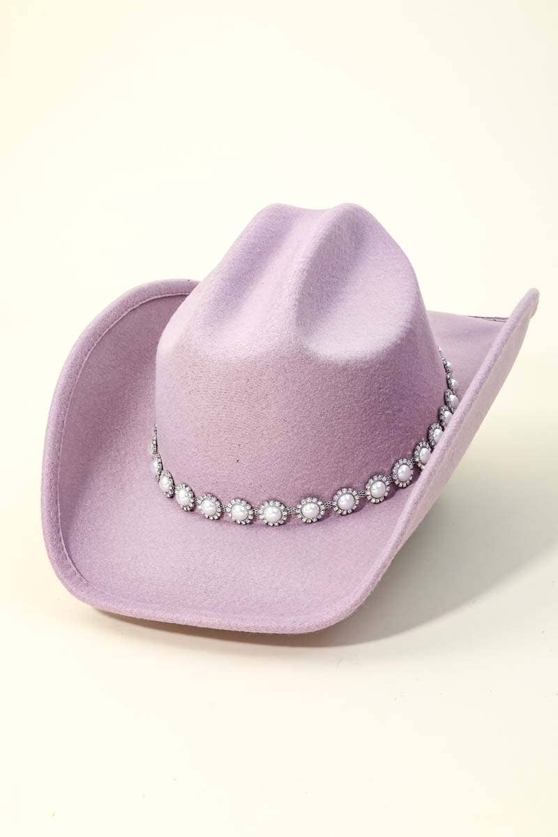 Anarchy Street - Wholesale Cowboy Hat - Women's - Western Pearl Studded Fashion Cowboy Hat7