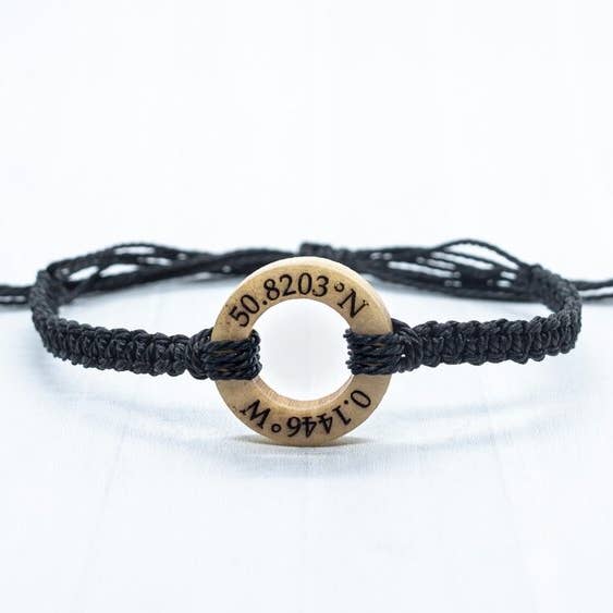 Coordinate Bracelet (disc) for wholesale by Life Less Ordinary
