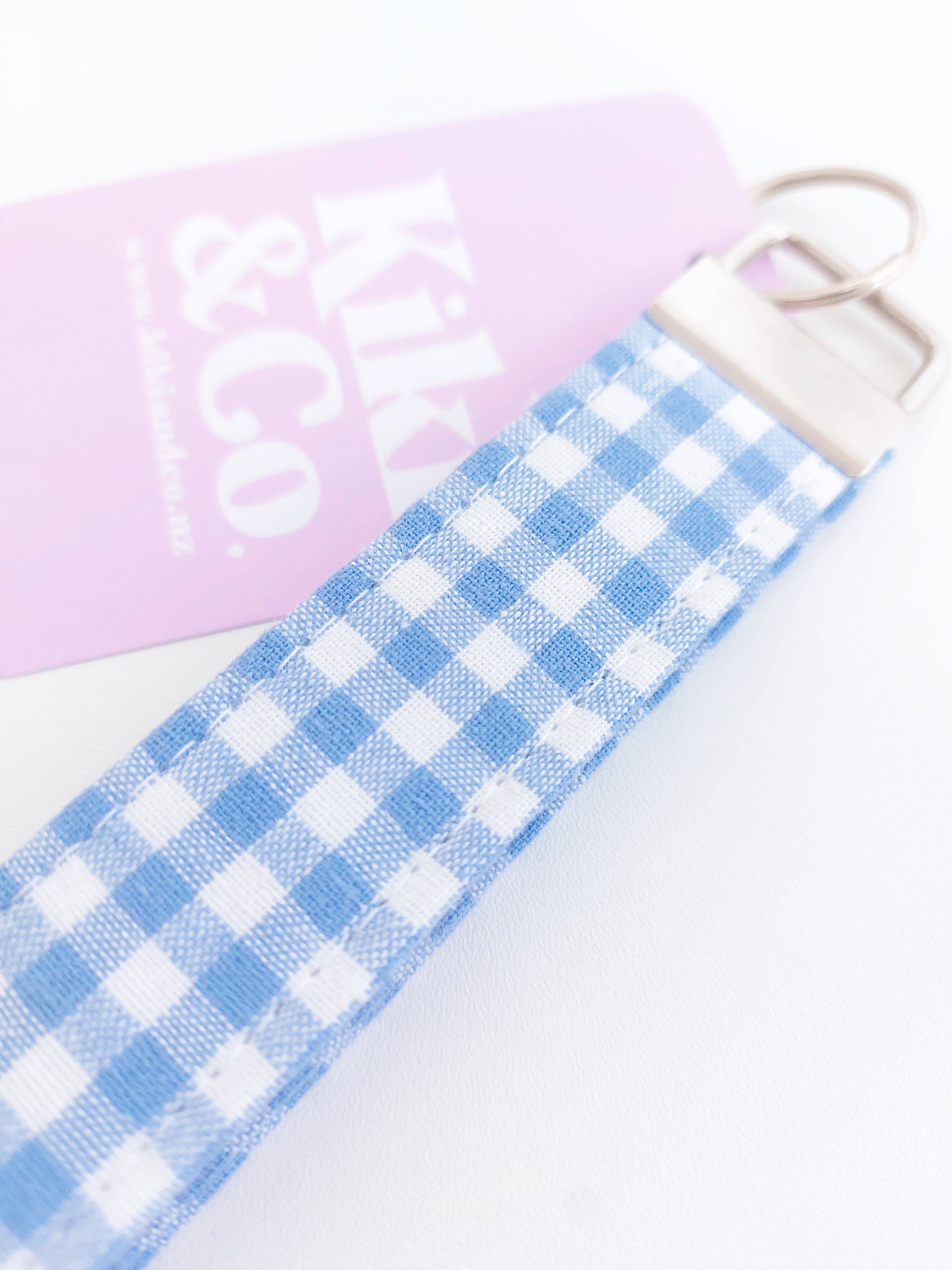 Kiki & Co. - Wholesale Keychain – Women's - Keychain - Blue Gingham1