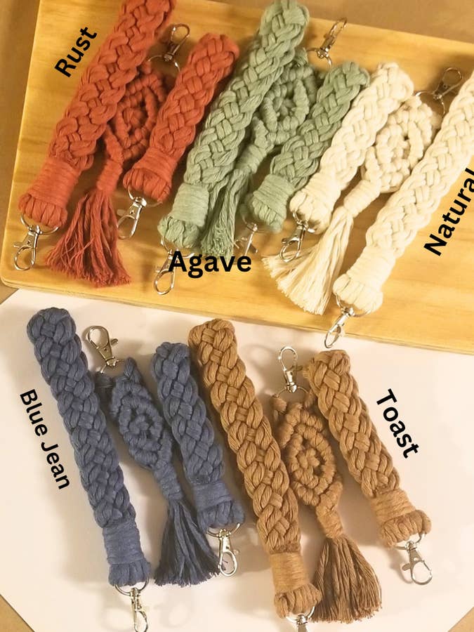 Macrame Keychains, Braided Wristlets & Finger Loops for wholesale by StoS Boutique & Wholesale, LLC