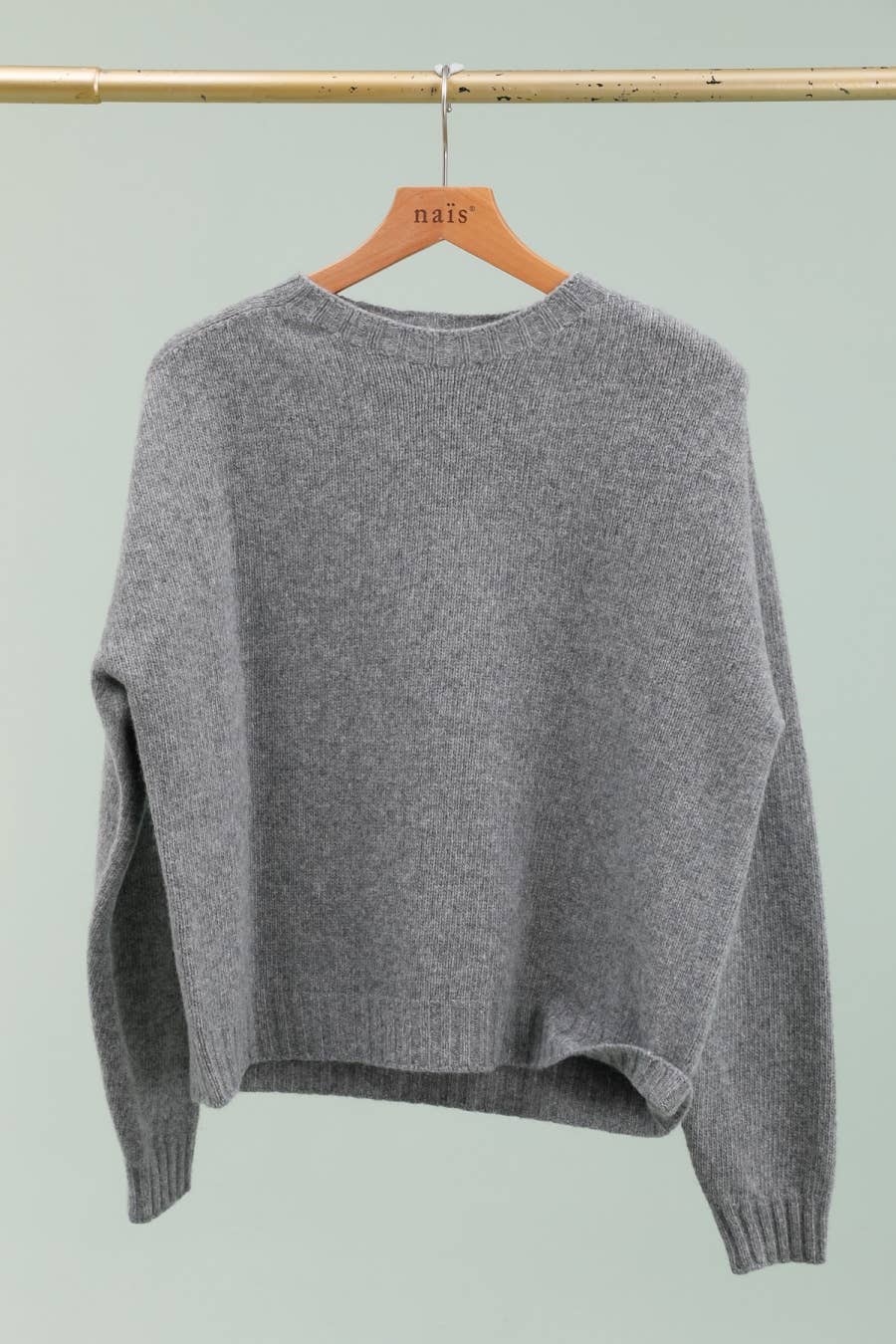 NAÏS PARIS - Wholesale Knit Sweater - Women's - Crew neck sweater with long sleeves, 100% superfine merino wool6