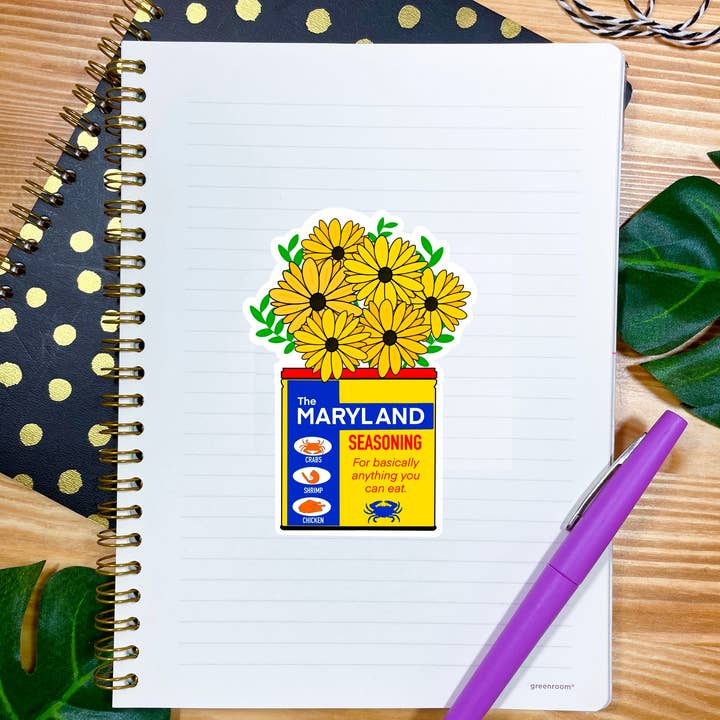 Jami Creates - Wholesale Sticker - Maryland Seasoning Old Bay Can Sticker