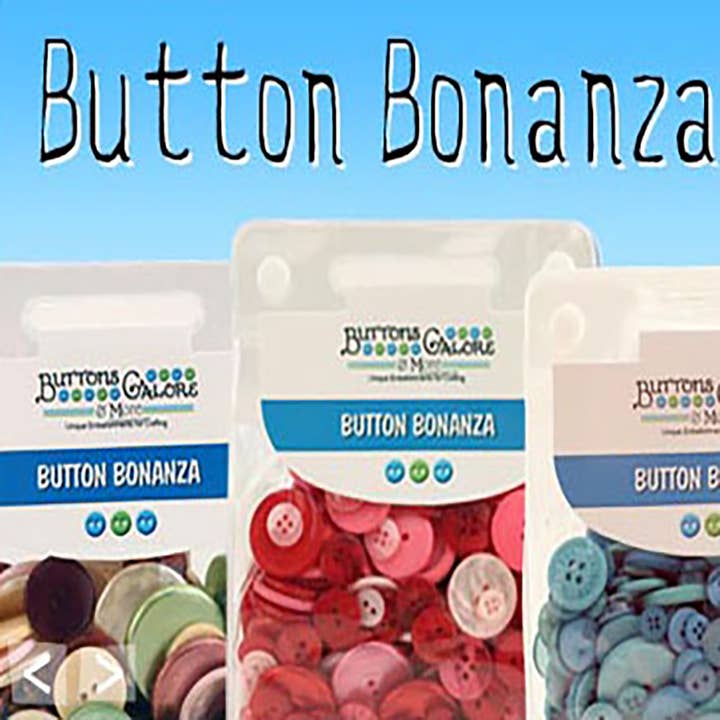 Buttons Galore & More - Vendita all'ingrosso Bottone a pressione/da cucire - Bottoni colorati per artigianato e cucito Button Bonanza