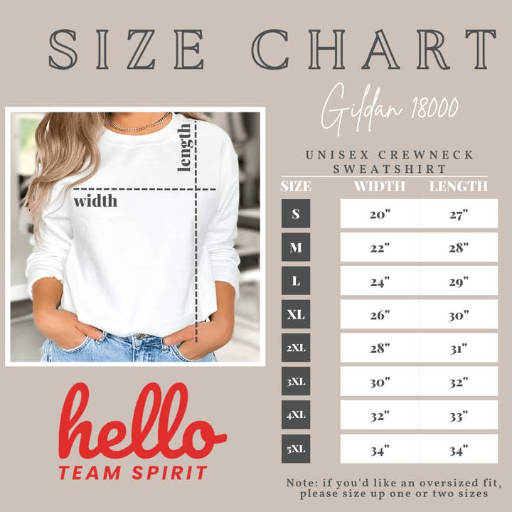 Hello Team Spirit - Wholesale Graphic Sweatshirt - Women's - Croquette Detroit Football Club