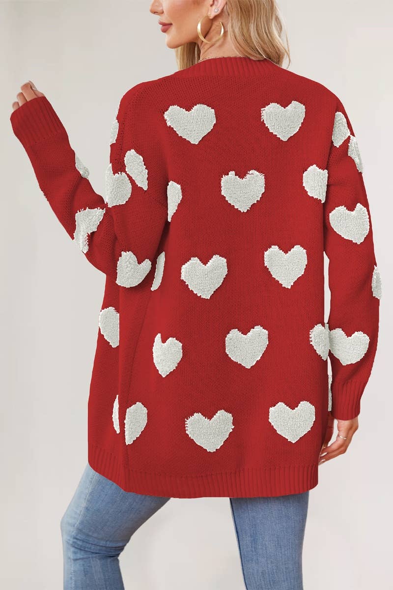 NINEXIS - Wholesale Cardigan - Women's - CWOCAL1826_LONG LOVE BUTTON LONG SLEEVE SWEATER CARDIGAN8