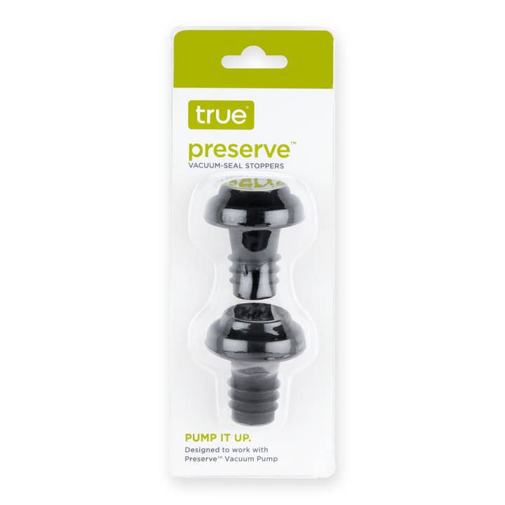 TRUE - Wholesale Wine Stopper - Preserve Wine Bottle Vacuum Seal Pump & Stoppers - Set of 3