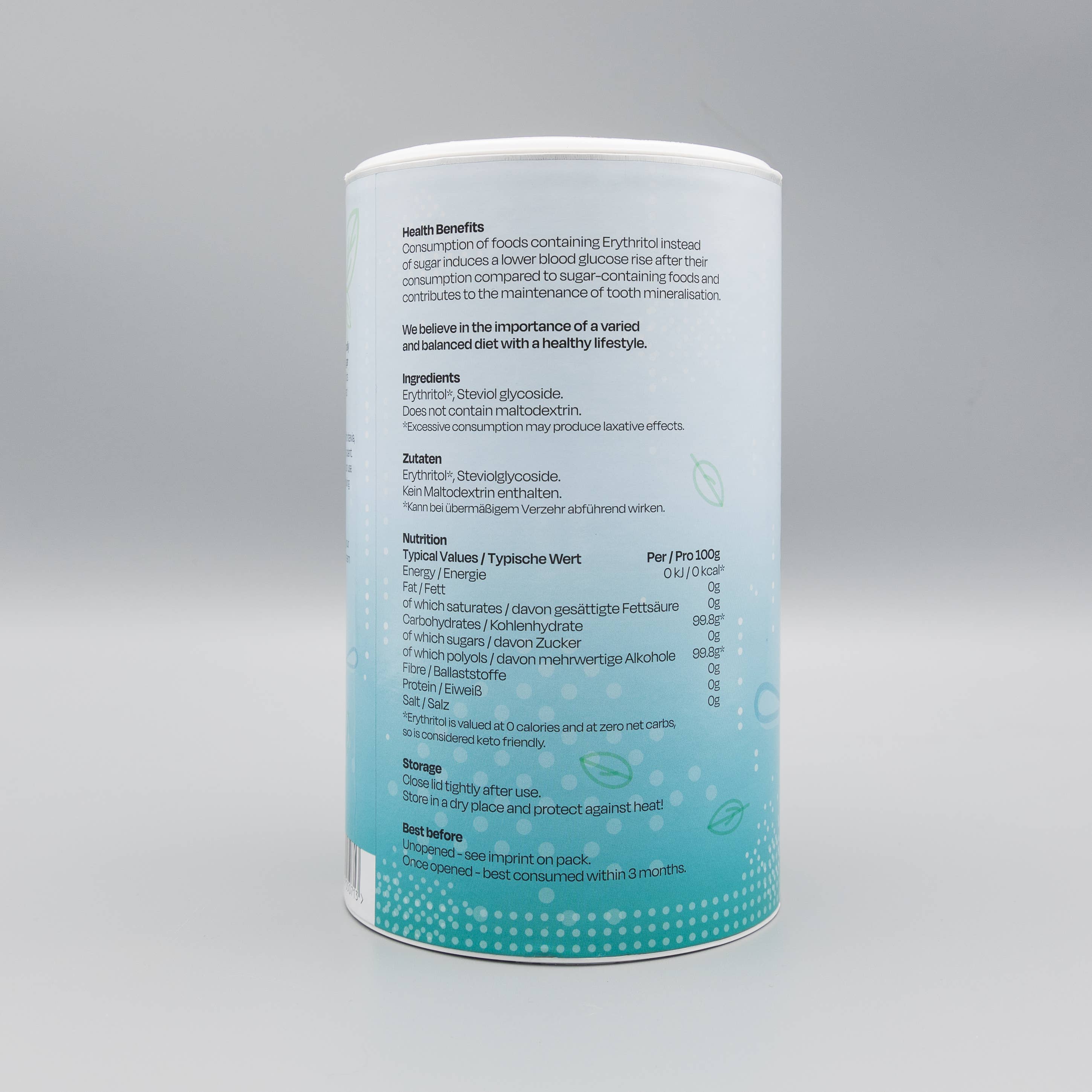 Dr. Coy's Health Foods - Wholesale Sugar/Sweetener - Dr. Coy's Stevia Table Top Sweetener - 750g5