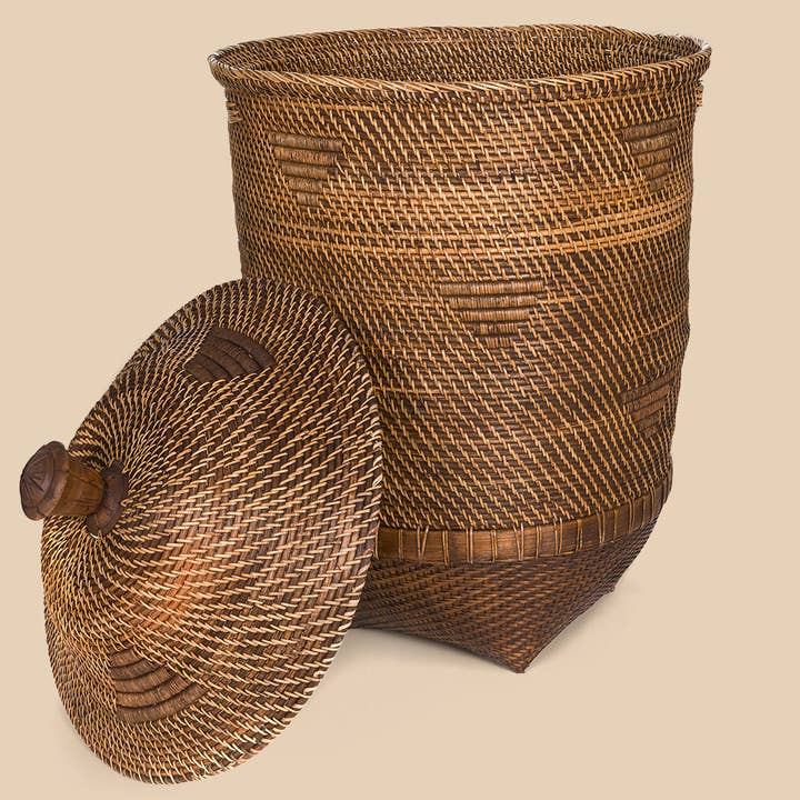 Bazar Bizar Living - Wholesale Basket - The Colonial Laundry Basket - Natural Brown - XL3