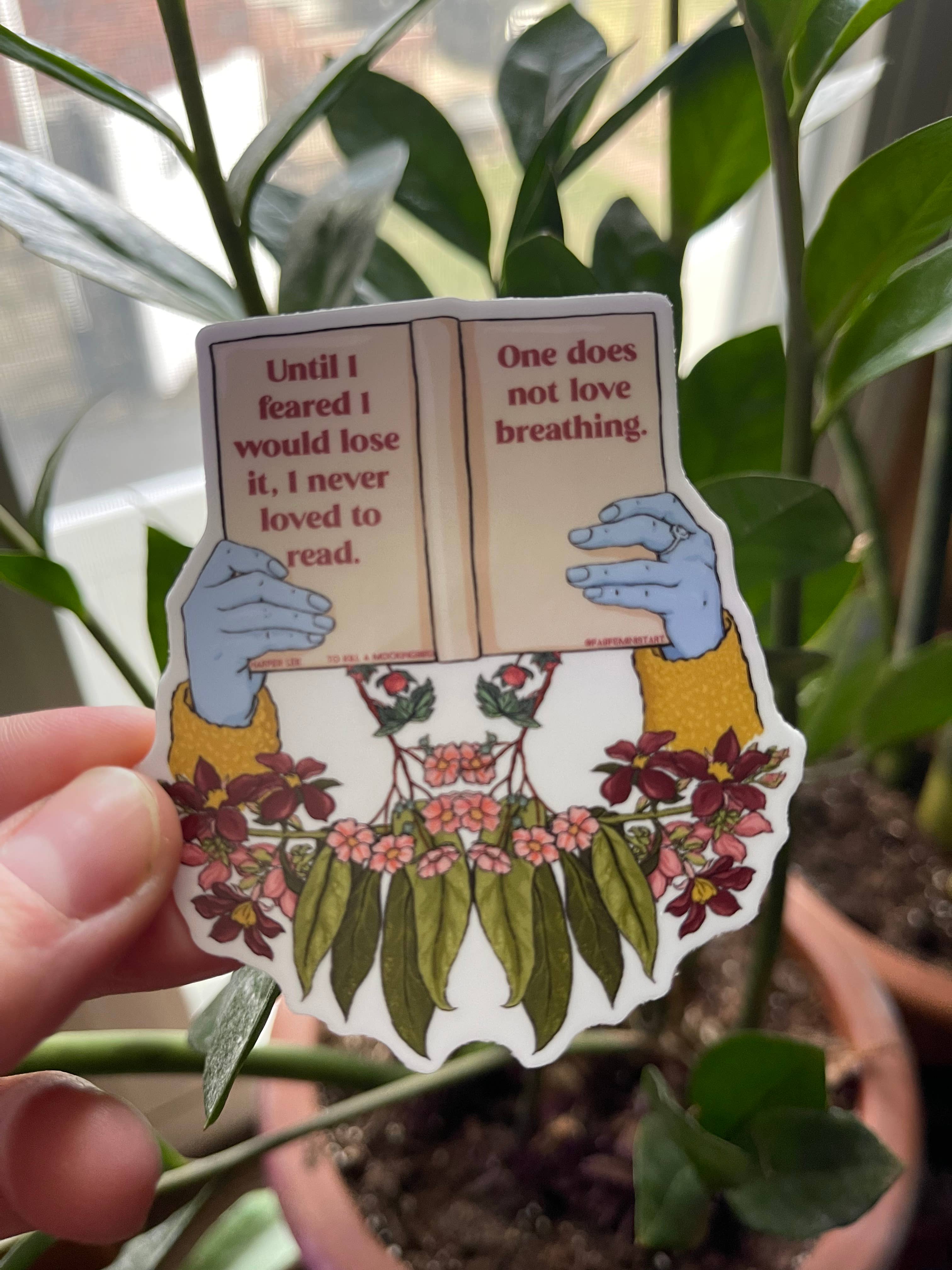 Fabulously Feminist - Wholesale Sticker - Love To Read, To Kill A Mockingbird: Feminist Sticker0