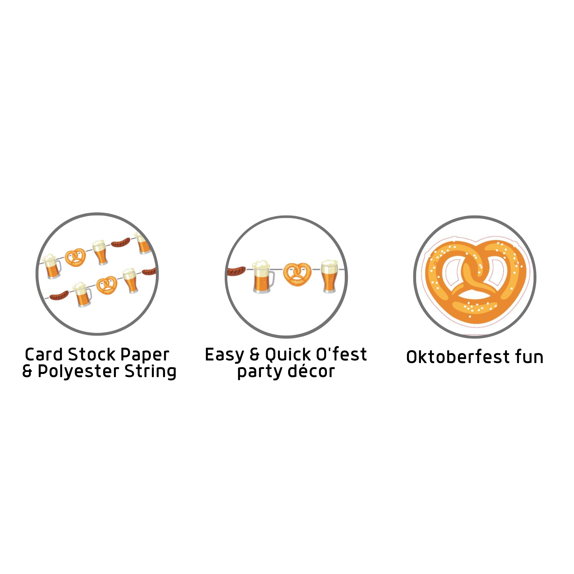 European Heritage Gifts - Wholesale Party Sign/Banner - 8 Flag Oktoberfest Party Supplies Party String Banner3