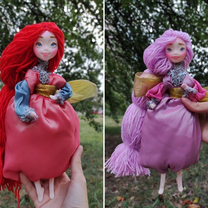 Whimsical Quirky Kitchen Decor. Witch Fairy doll for wholesale by FairyArtDolls