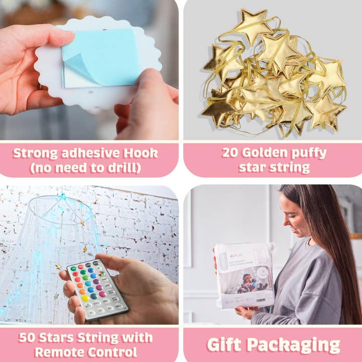 Bollepo - Wholesale Bed Canopy - Kids & Baby - Bed Canopy with LED Lights6