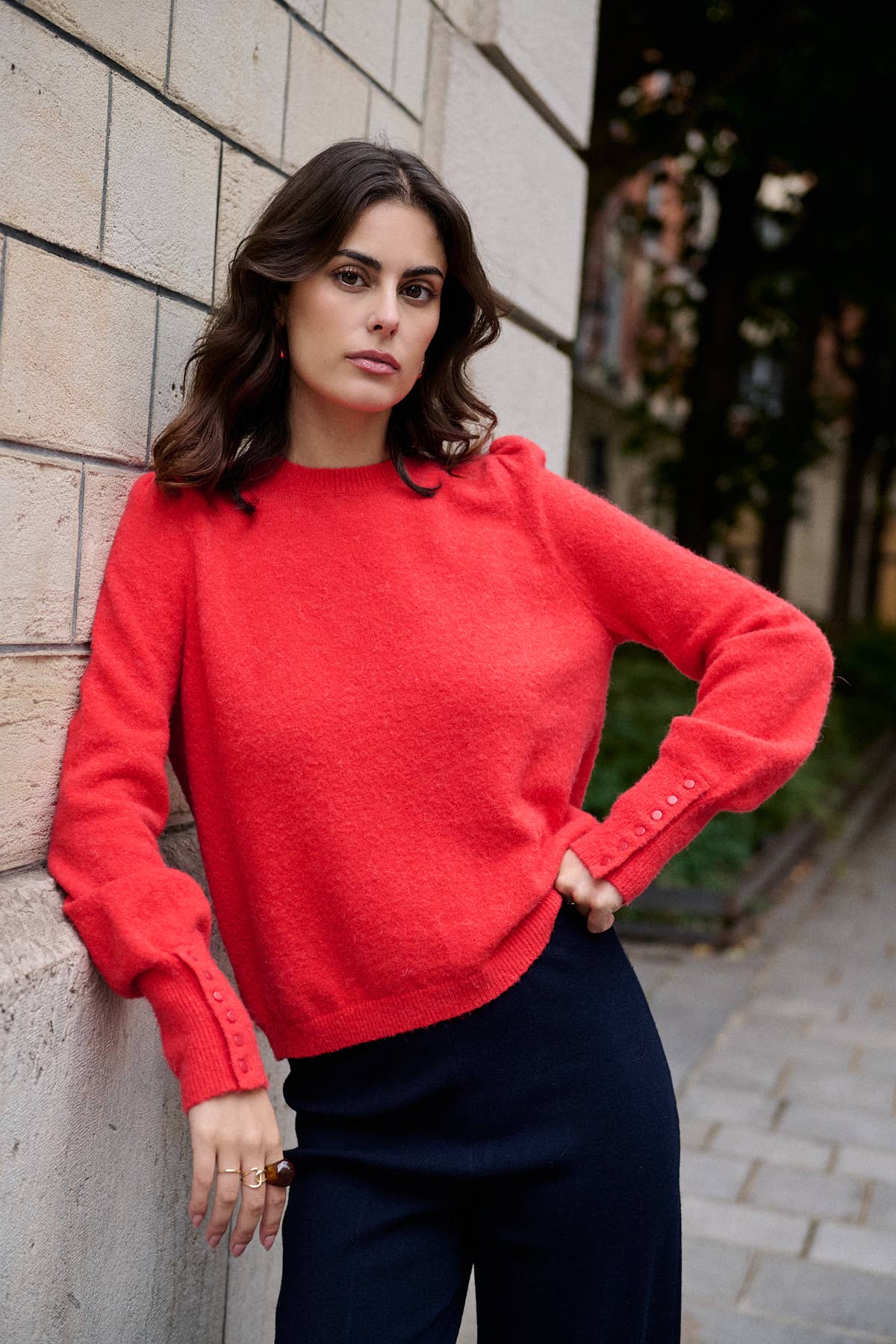 Nathael Paris - Wholesale Pullover-trui - Dames - Trui van alpaca en wol met ronde hals13