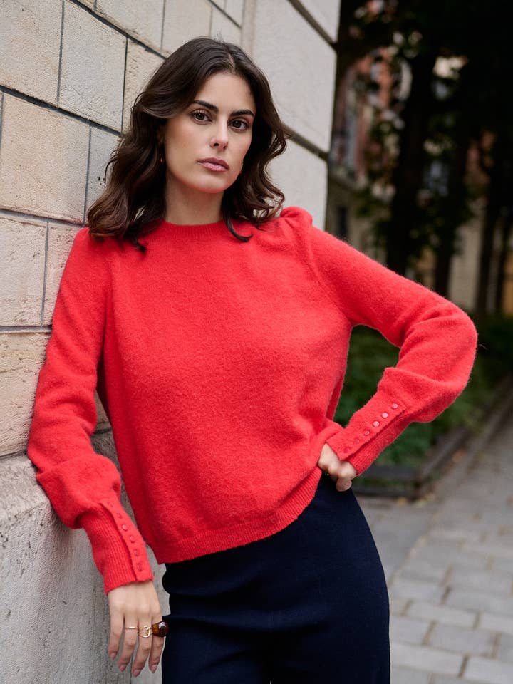 Nathael Paris - Wholesale Pullover-trui - Dames - Trui van alpaca en wol met ronde hals13