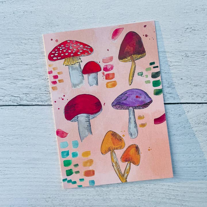 A Quartzy Life - Wholesale Everyday Greeting Card - Funky Mushrooms Card