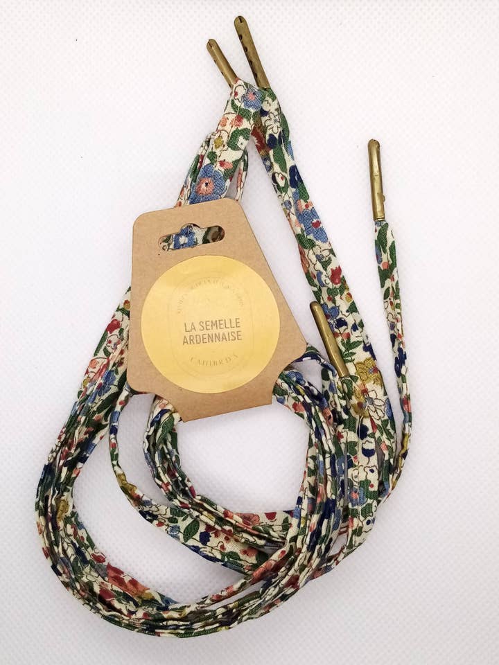Cadarços estampados de algodão plano por atacado de La Semelle Ardennaise