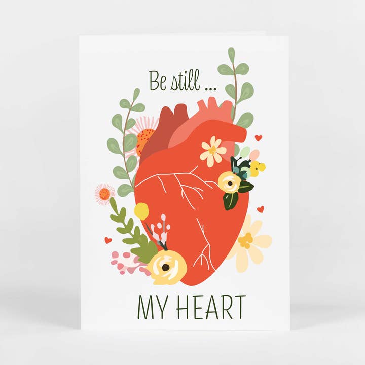 Vær stadig mit hjerte Valentine Card for engroshandel hos Potluck Press