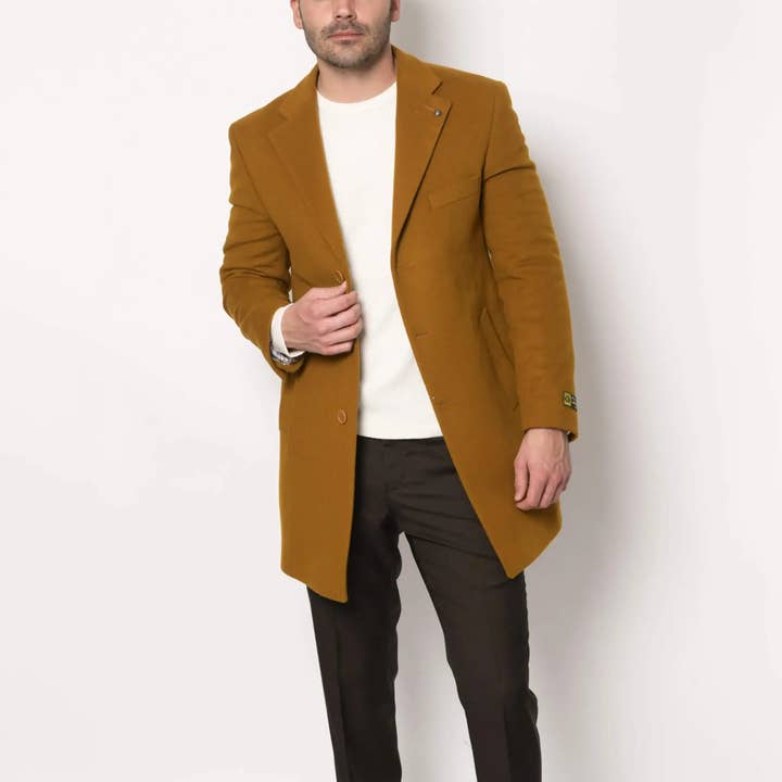 Lodevole – wholesale Kappa – Herr – Mink Krage Kappa Kamel Brun