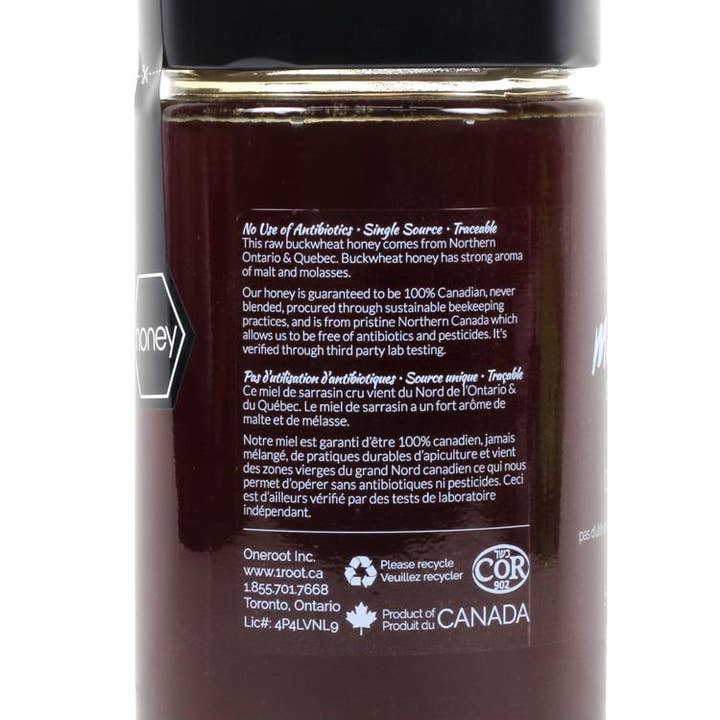 OneRoot - Wholesale Honey - Natural Raw Buckwheat Honey - 500g3