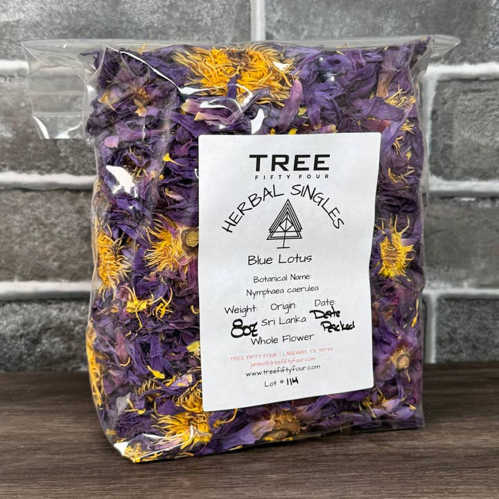 Tree Fifty Four - Wholesale Loose Tea - Blue Lotus Whole Flower | 2oz - 1 KG | Bulk