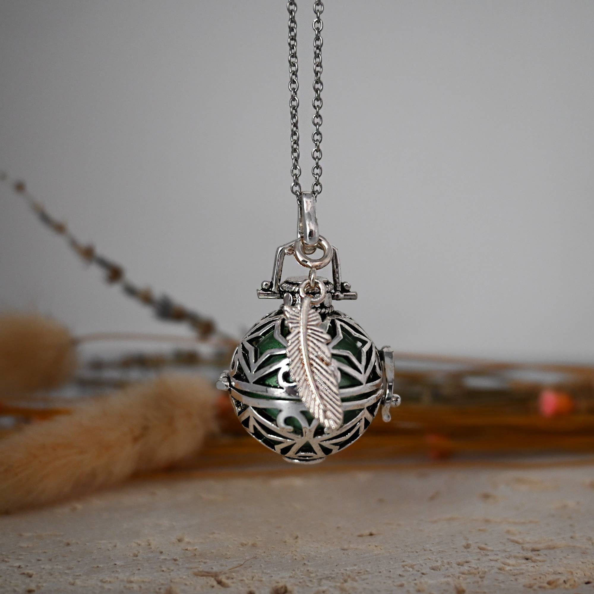 Irréversible - Wholesale Pendant/Charm Necklace - BOLA DE GROSSESSE CAGE ARGENT - LIDIA2