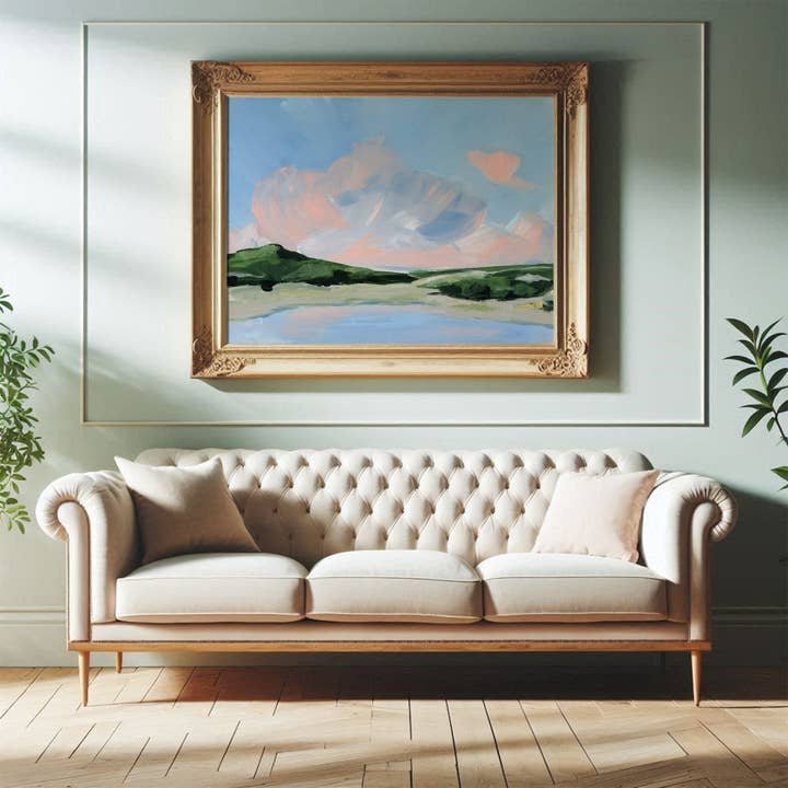 Tidal Pool Reflection, Large Unframed Print for wholesale by Green Barn Studio