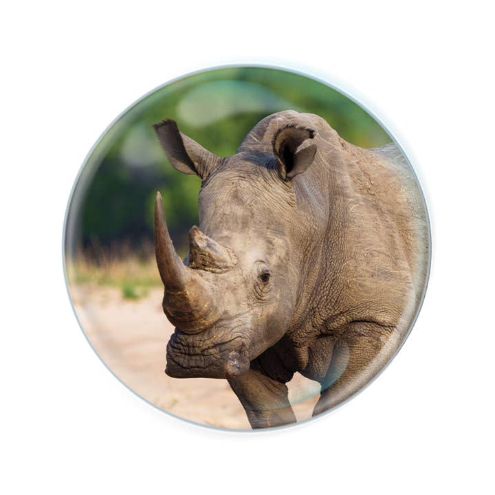 Deluxebase - Wholesale Magnet - Magnidomes - White Rhino Fridge Magnet