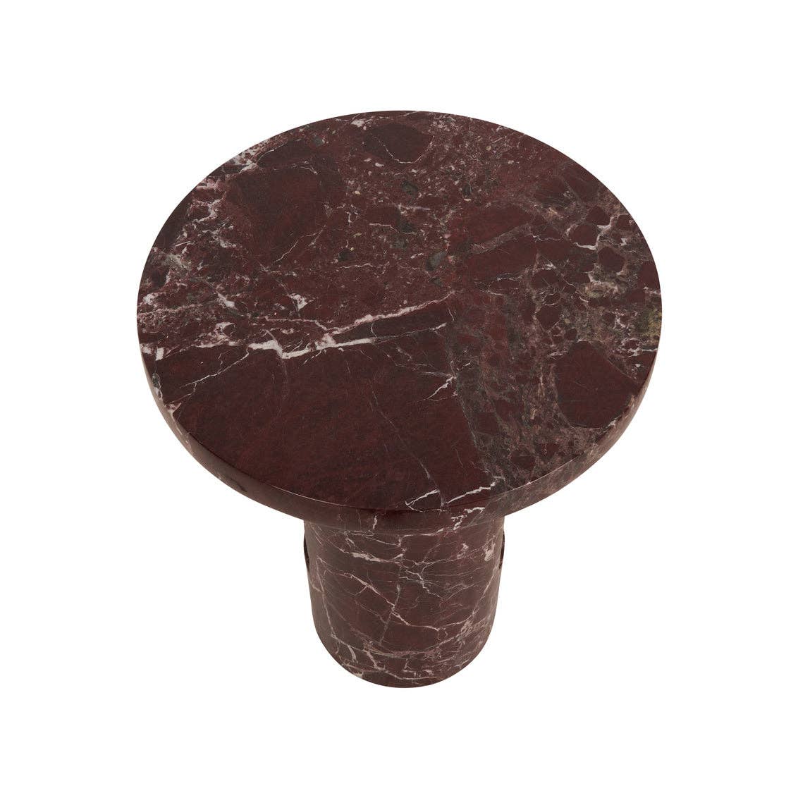 LOOMLAN - Wholesale Side Table - George Red Marble Side Table3