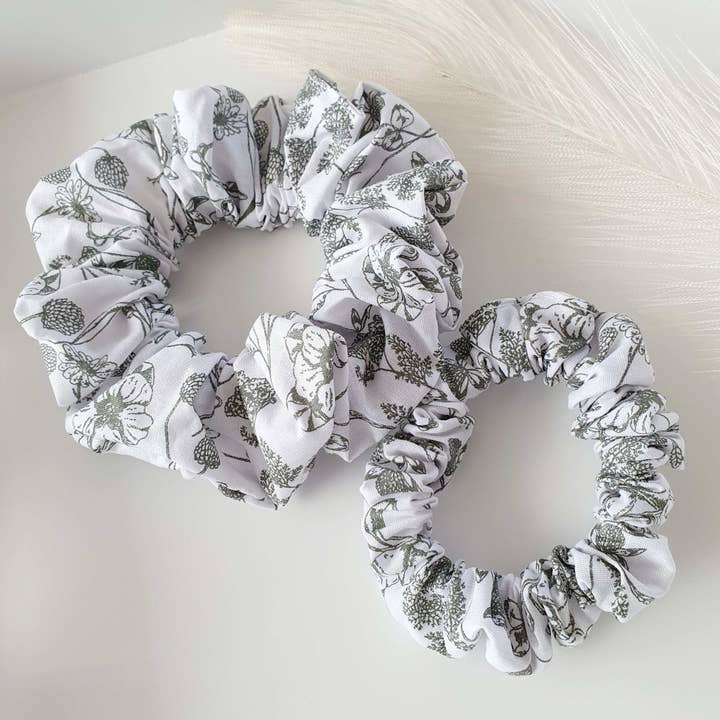Scrunchie caqui estampado por atacado de MlleChouChou